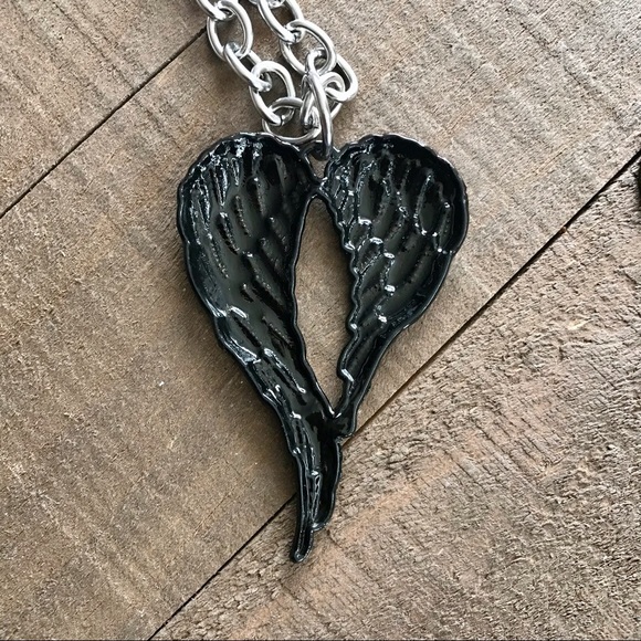 🆕 3D Angel Wings and Sugar Skull Pendant Alloy/Stainless Steel - Picture 6 of 8
